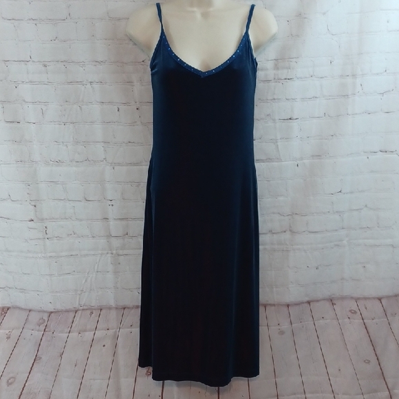 guess y2k deadstock velvet slip dress la dolce vita rhinestone strap nwt womens - Picture 3 of 14